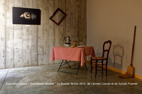 Exposition photos " Exploitation Urbaine " La Bresse, février 2016, de Carmen Cassan et de Sylvain Fournier 